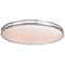Access Lighting Solero Oval, LED Flush Mount, Brushed Steel Finish, Acrylic Lens Acrylic 20468LEDD-BS/ACR - alternate 1